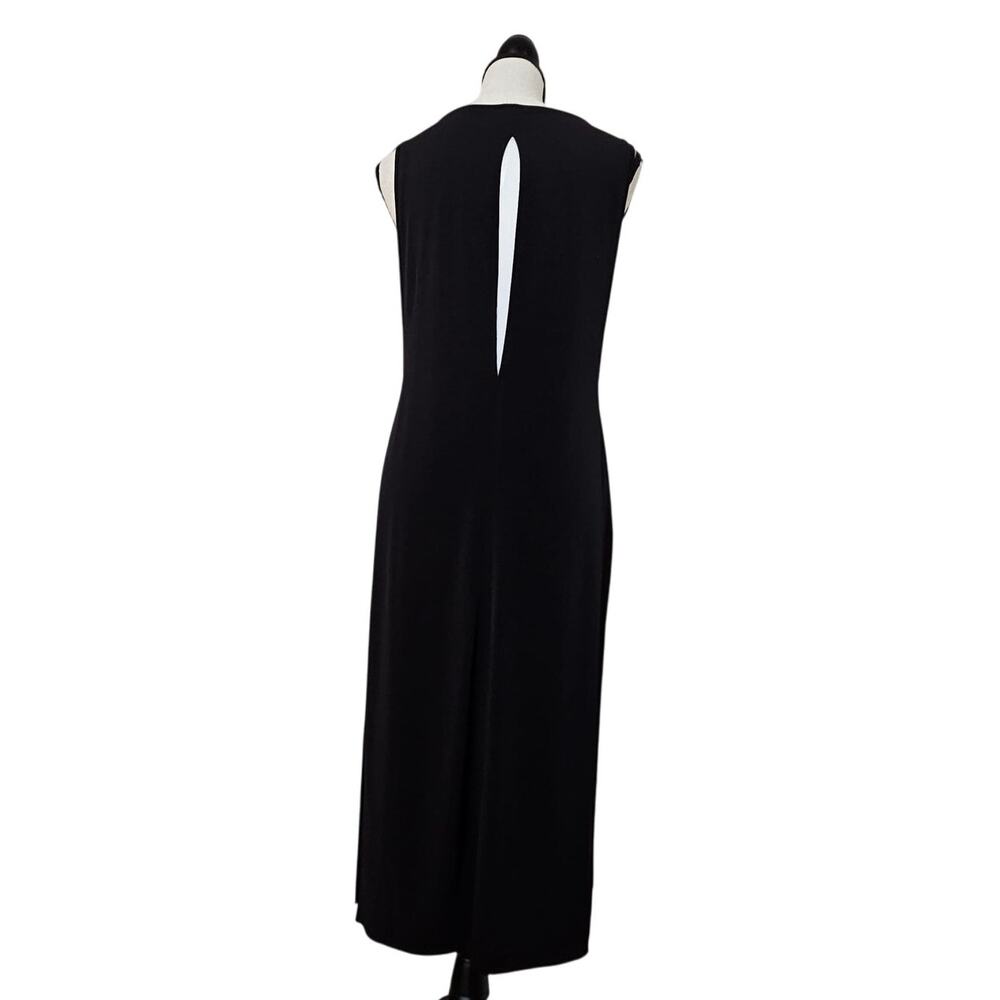 Minimalist Lagenlook Quiet Luxury Chico's Dress B/W Women's 0 Sleeveless Dress - Picture 5 of 6